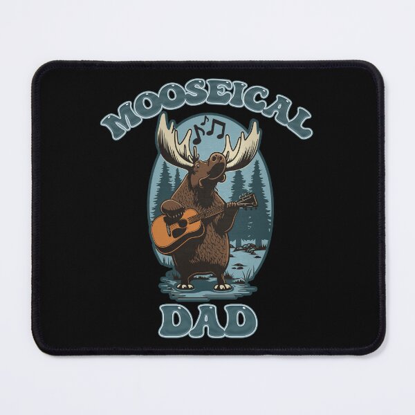 Item preview, Mooseical - Musical Dad Moose with a Acoustic Guitar designed and sold by RailoImage.