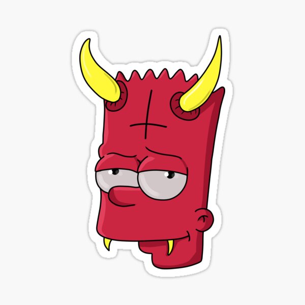 Vista previa del artículo con la obra «Devil Bart», diseñado y vendido por Blck-Acid-Devil.