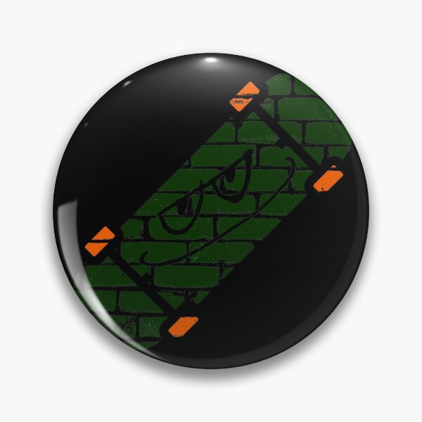 Item preview, Smirk Green Graffiti Brick Wall Skateboard designed and sold by efoze.
