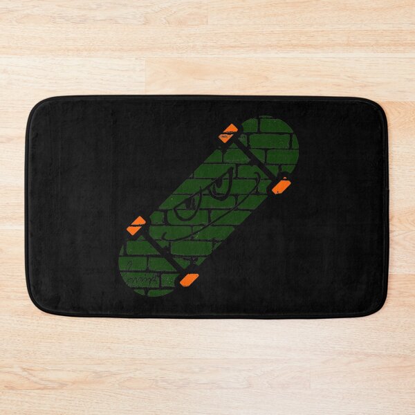 Item preview, Smirk Green Graffiti Brick Wall Skateboard designed and sold by efoze.