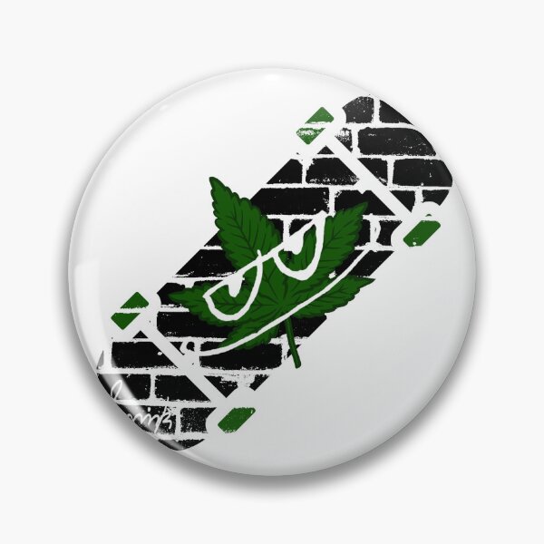 Item preview, Smirk Weed Graffiti Brick Wall Skateboard designed and sold by efoze.