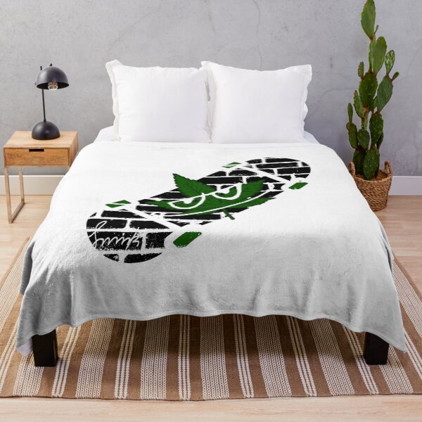 Item preview, Smirk Weed Graffiti Brick Wall Skateboard designed and sold by efoze.