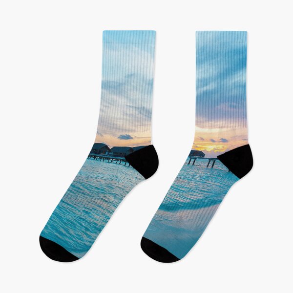 Item preview, Maldives Resorts Huts Over Water designed and sold by scenerymerch.