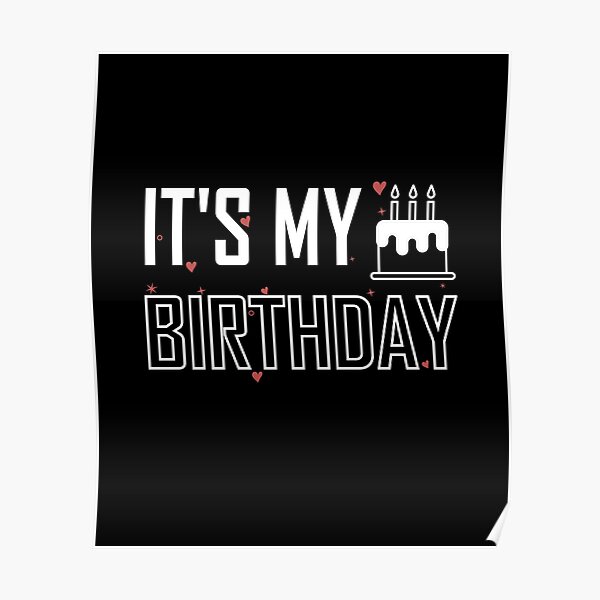 Hello Kitty It's My Birthday Poster
