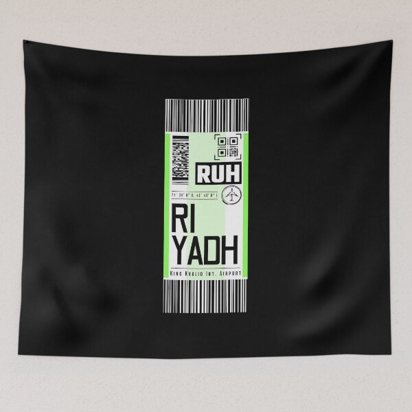 Item preview, RIYADH (RUH) Classic luggage tag designed and sold by LeddsoDello.