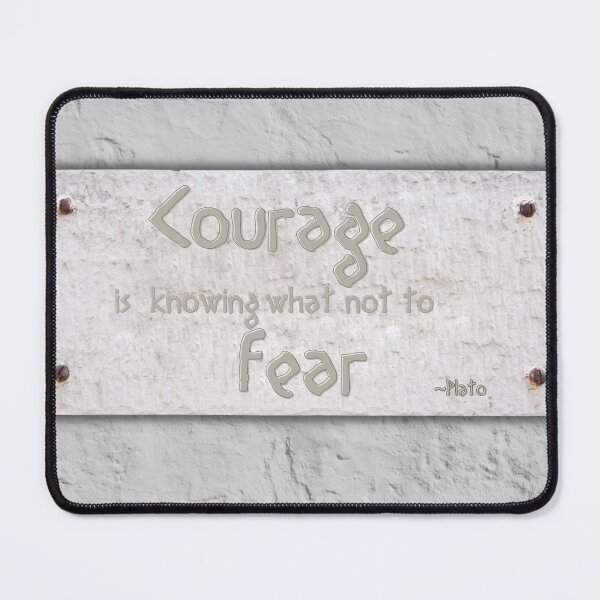 Item preview, about courage and fear from Plato designed and sold by Artorioum.