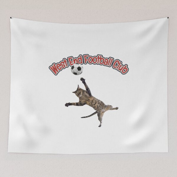 Item preview, West End Football Club manic keeper cat design designed and sold by West End FC.