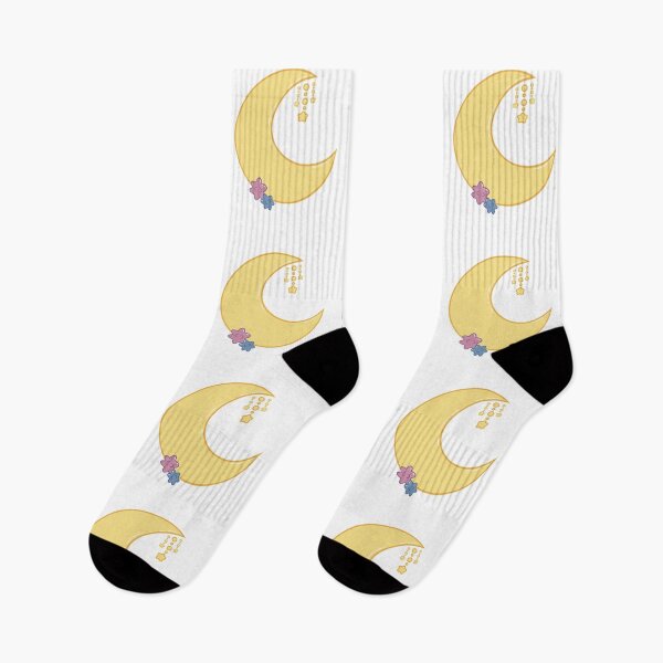 Item preview, Kawaii Crescent Moon and Stars designed and sold by Stephanie J..