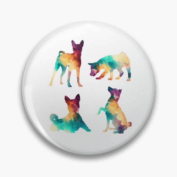 Item preview, Abstract Colorful Basenji Dogs designed and sold by TheAnimalZ00.