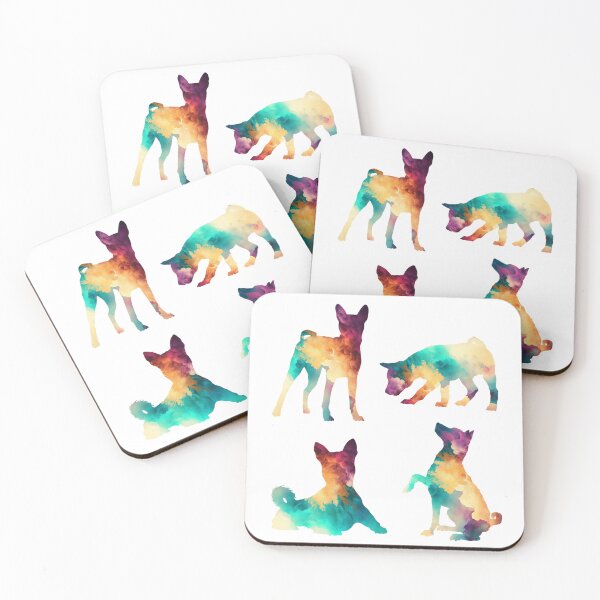 Item preview, Abstract Colorful Basenji Dogs designed and sold by TheAnimalZ00.