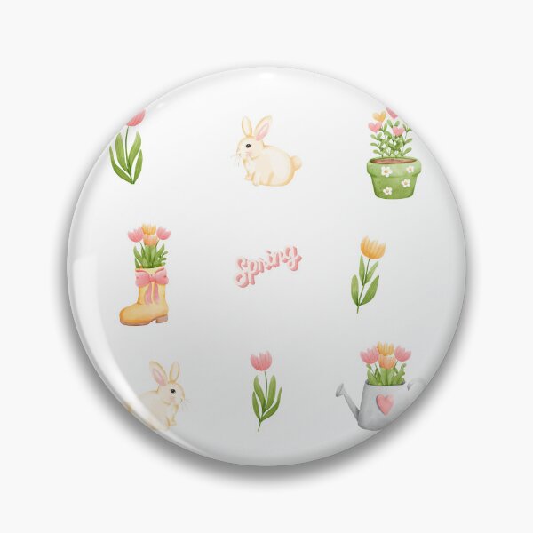 Item preview, Spring Collage - Flowers and Bunnies designed and sold by silviaol.