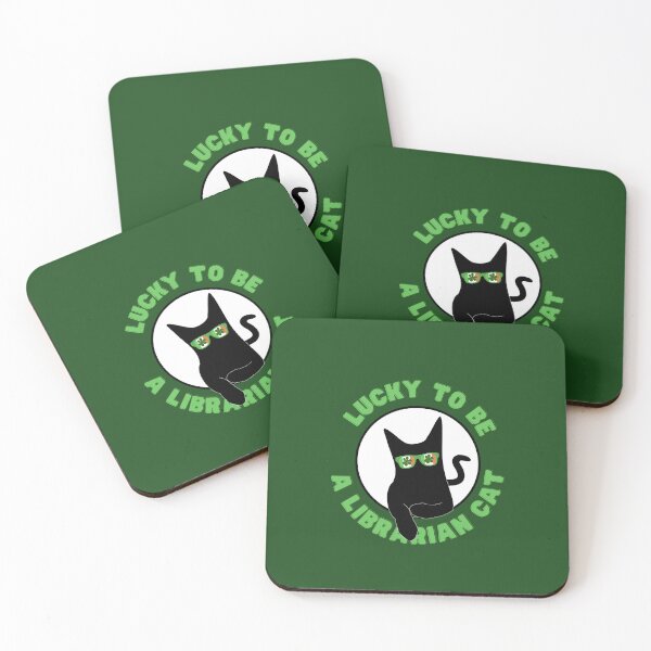 Item preview, Lucky to be a Librarian cat. designed and sold by sirilakk.