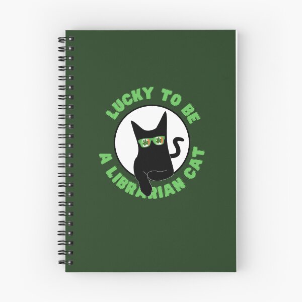 Item preview, Lucky to be a Librarian cat. designed and sold by sirilakk.