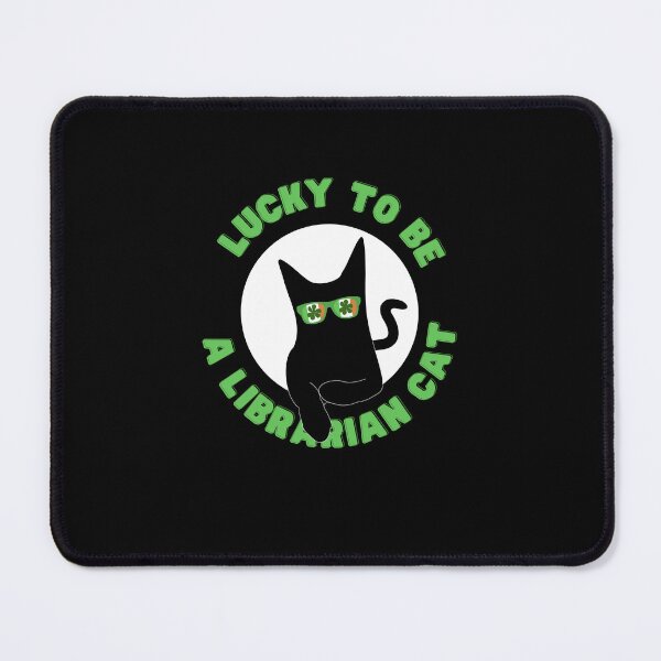 Item preview, Lucky to be a Librarian cat. designed and sold by sirilakk.