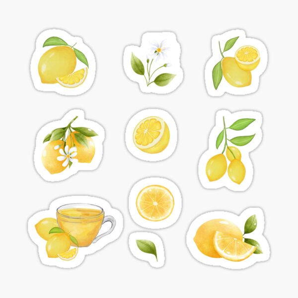 Item preview, Lemons, Lemon Slices and Lemon Flowers designed and sold by silviaol.