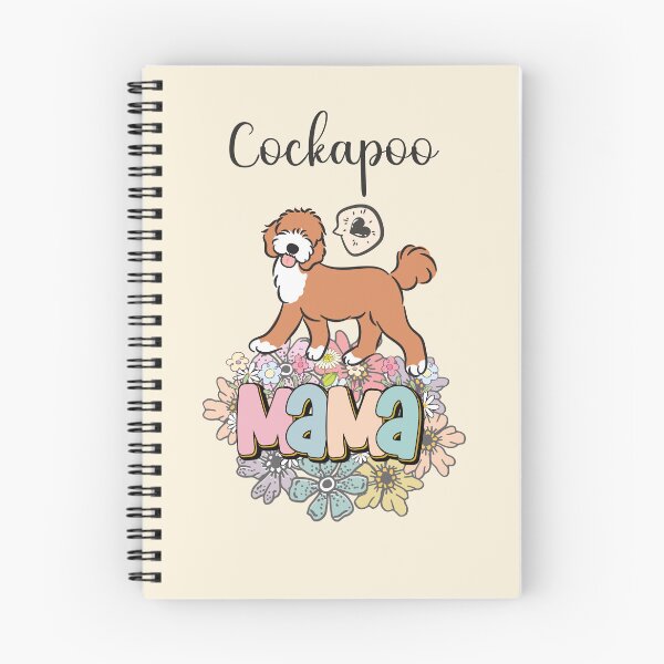Item preview,  Red and White Cockapoo Mama  2 - beige designed and sold by Lulupainting.