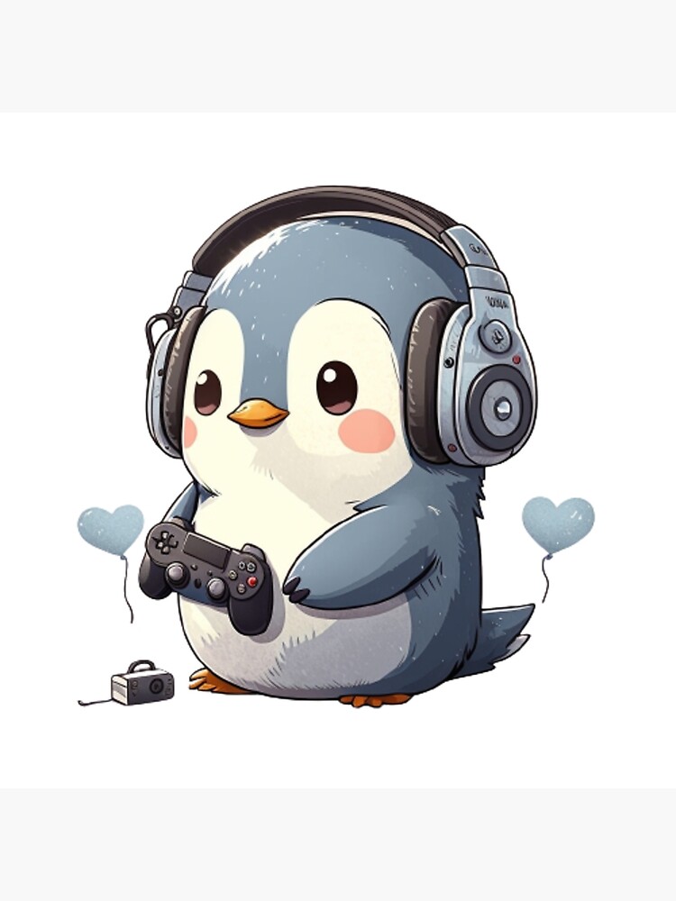 Gamer Penguin Greeting Card for Sale by Meme-Review