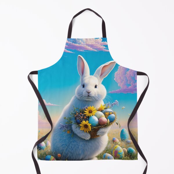 Item preview, Colorful Festive Easter Eggs Easter Bunny Spring Flowers Version 61 designed and sold by DreamingAwake1.