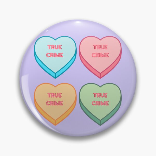 Item preview, True Crime Candy Hearts Sticker designed and sold by SceneOfTheCrime.