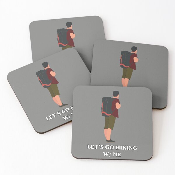 Item preview, let's go hiking with me - funny quotes designed and sold by Kast25.