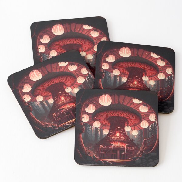 Item preview, Mushroom Bar & Grill designed and sold by Foodcolored.