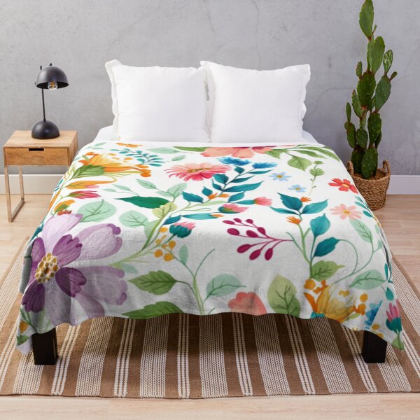 Item preview, Autumn Blooms: A Chestnut-Colored Floral Pattern designed and sold by JOY STORE 45.