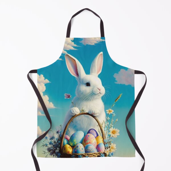 Item preview, Colorful Festive Easter Eggs Easter Bunny Spring Flowers Version 62 designed and sold by DreamingAwake1.
