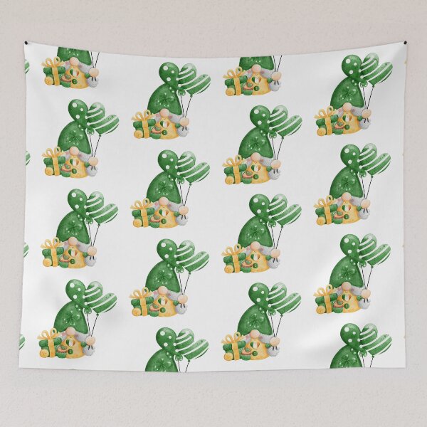 Item preview,  St. Patricks Day Gnome with Balloons  designed and sold by silviaol.