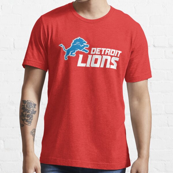 90s Detroit Lions Distressed Skyline Helmet T-Shirt