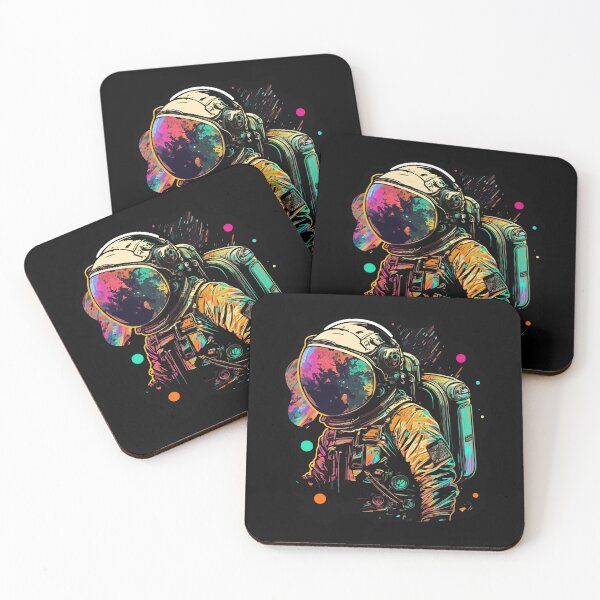 Item preview, Astronaut in Space Colorful Vibrant Psychedelic designed and sold by k3rstman1.