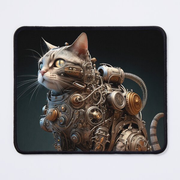 Item preview, robot cat designed and sold by FelpoStore.