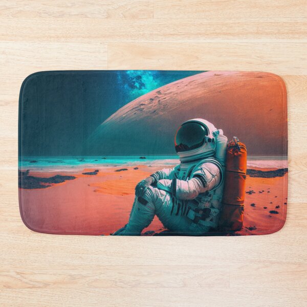 Item preview, Stranded in Color: Astronaut's Vibrant Beach Escape designed and sold by marcomonge84.
