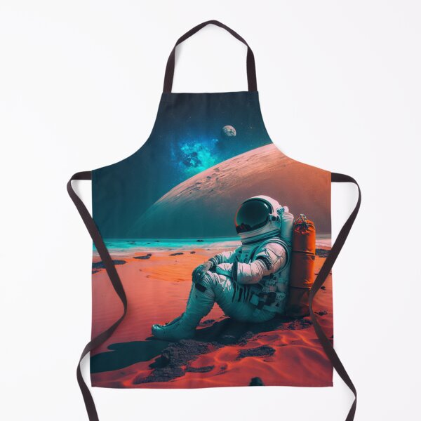 Item preview, Stranded in Color: Astronaut's Vibrant Beach Escape designed and sold by marcomonge84.