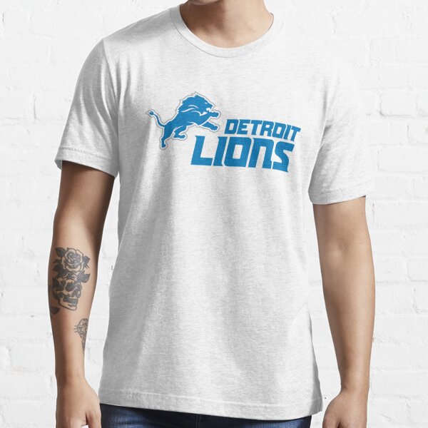 90s Detroit Lions Distressed Skyline Helmet T-Shirt