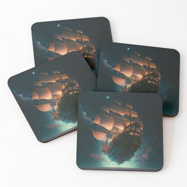 Item preview, Flying Pirate Ship designed and sold by Foodcolored.
