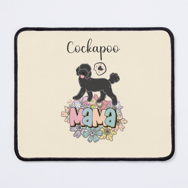 Item preview, Black Cockapoo Mama - beige designed and sold by Lulupainting.