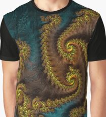 "Goldenrod" | Fractal Art Spiral Pattern Graphic T-Shirt