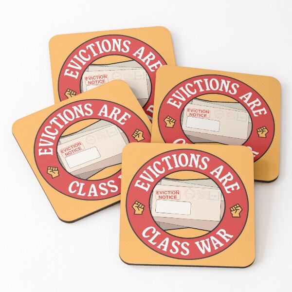Item preview, Evictions Are Class War - Anti Landlord designed and sold by Picket Club.
