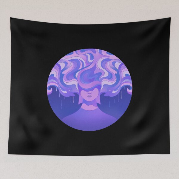 Item preview, Purple Trippy Psychedelic Design 2023 - Design 2 designed and sold by RedPremium.