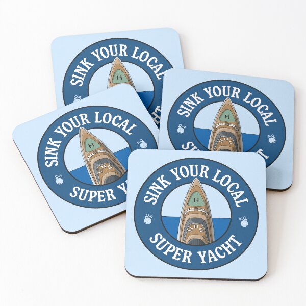 Item preview, Sink Your Local Super Yacht - Anti Billionaire designed and sold by Picket Club.