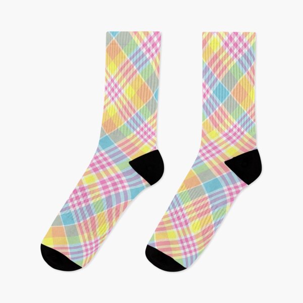 Item preview, spring easter rainbow pastel bright plaid designed and sold by MGuyerArt.