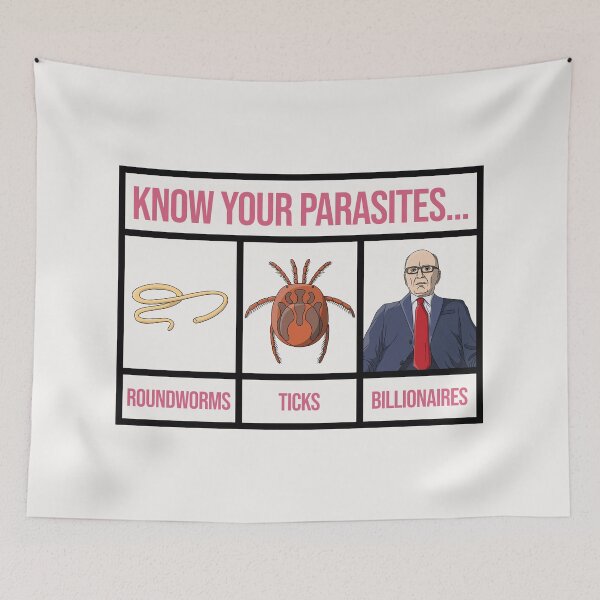 Item preview, Know Your Parasites - Anti Billionaire designed and sold by Picket Club.