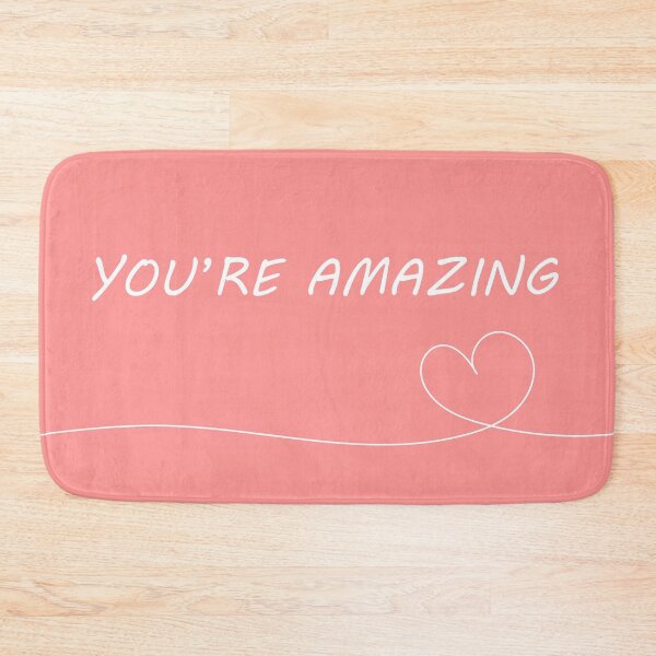 Item preview, Cute "You're amazing" Red Aesthetic designed and sold by GoodJobLola.