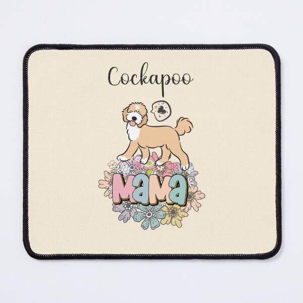 Item preview, White and Apricot Cream Golden Cockapoo Mama 1 - beige designed and sold by Lulupainting.