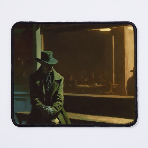 Item preview, Lawman outside the saloon, vintage art designed and sold by Lonesomefolk.