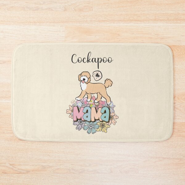 Item preview, White and Apricot Cream Golden Cockapoo Mama 2 - beige designed and sold by Lulupainting.