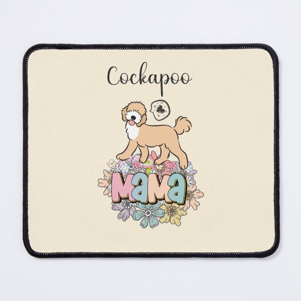 Item preview, White and Apricot Cream Golden Cockapoo Mama 3 - beige designed and sold by Lulupainting.