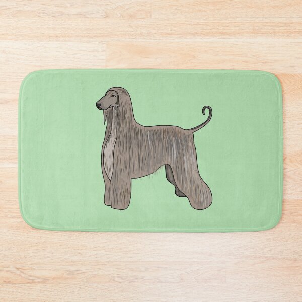Item preview, Afghan hound dog cartoon illustration designed and sold by Misscartoon.