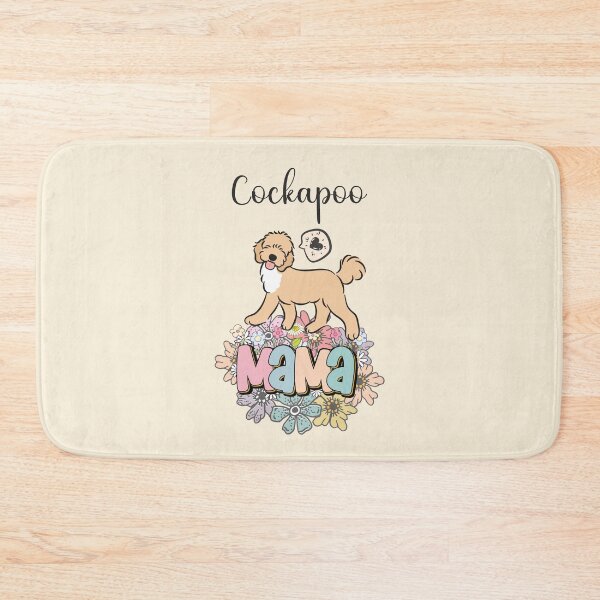 Item preview, White and Apricot Cream Golden Cockapoo Mama 4 - beige designed and sold by Lulupainting.