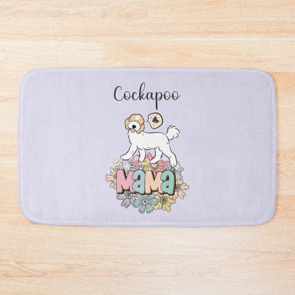 Item preview, White and Apricot Cream Golden Cockapoo Mama 5 - beige designed and sold by Lulupainting.